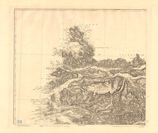 Kart over Nordre Bergenhus Amt (nv): Sogn og Fjordane