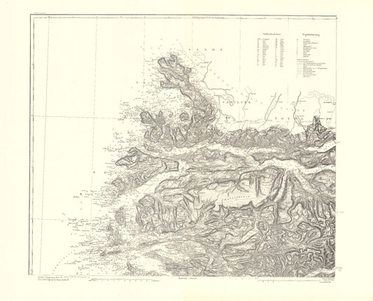 Kart over Nordre Bergenhus Amt (nv): Sogn og Fjordane