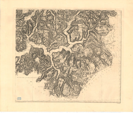 Kart over Nordre Bergenhus Amt (sø): Sogn og Fjordane