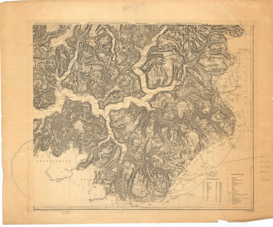 Kart over Nordre Bergenhus Amt (sø): Sogn og Fjordane
