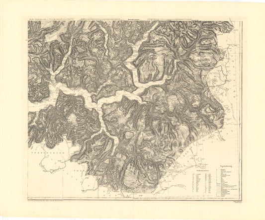 Kart over Nordre Bergenhus Amt (sø): Sogn og Fjordane