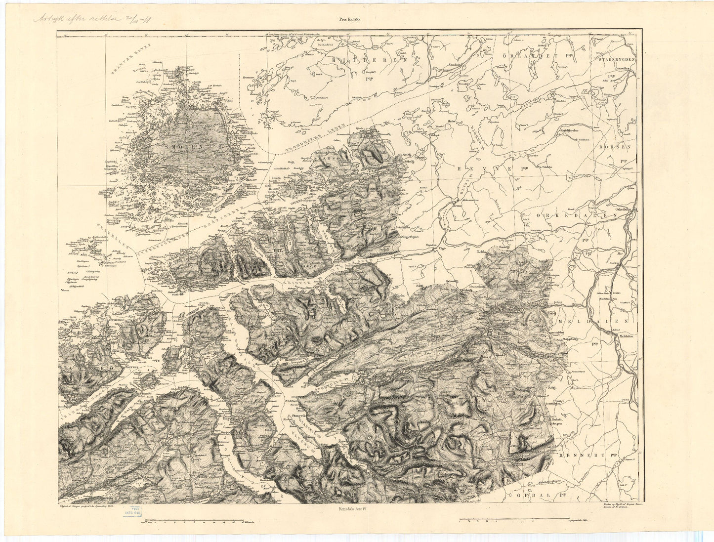Kart over Romsdals Amt (nø): Møre og Romsdal