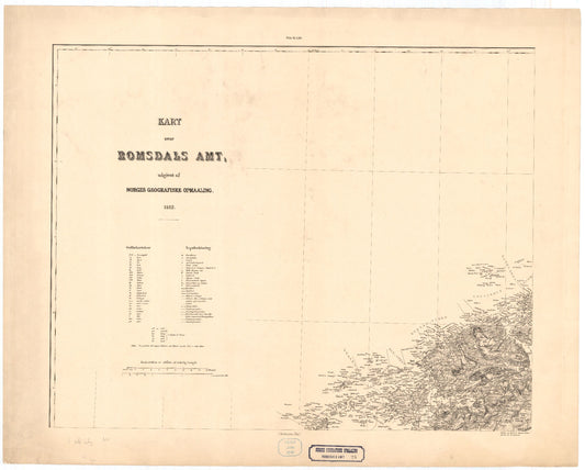 Kart over Romsdals Amt (nv): Møre og Romsdal