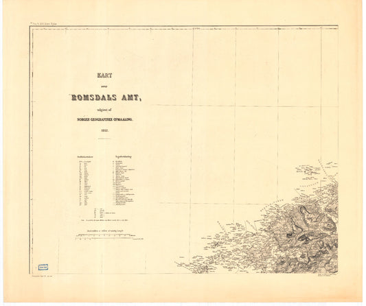 Kart over Romsdals Amt (nv): Møre og Romsdal