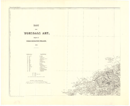 Kart over Romsdals Amt (nv): Møre og Romsdal