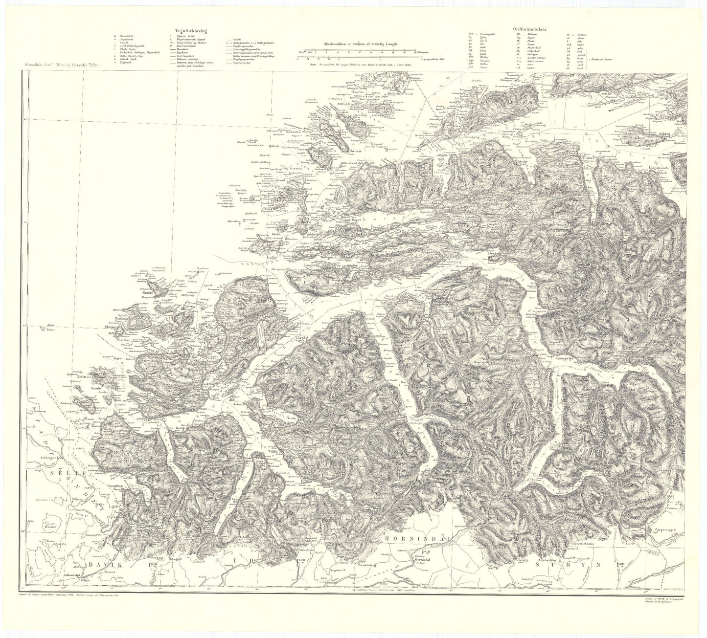 Kart over Romsdals Amt (sv): Møre og Romsdal