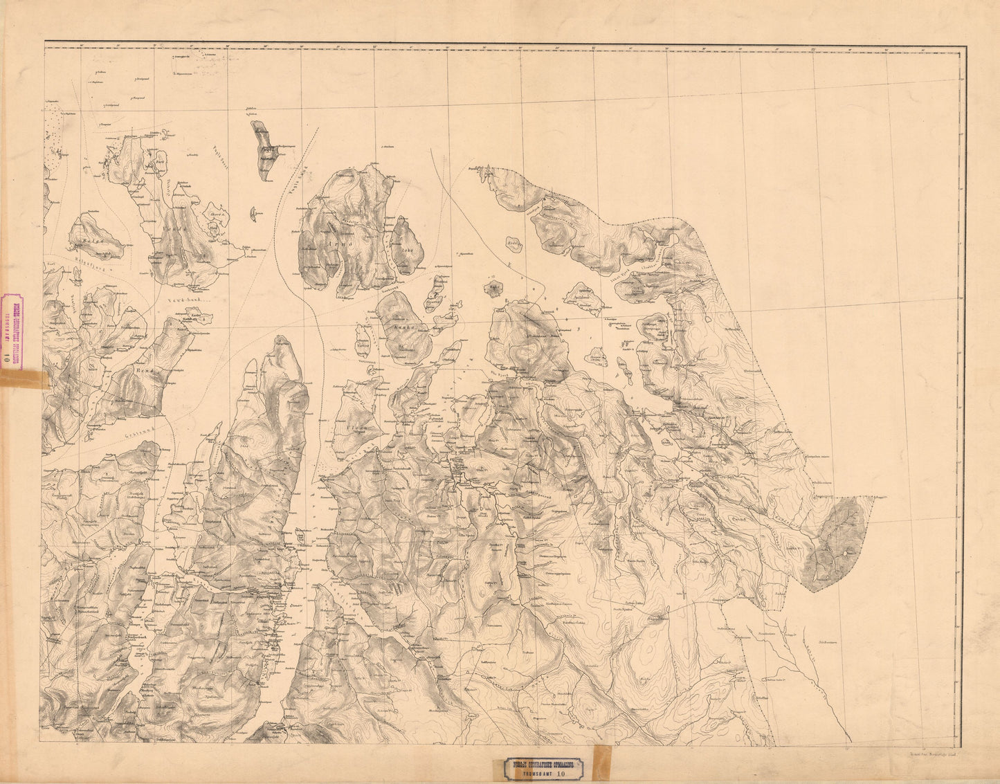 Kart over Tromsø Amt 10 IV: Troms