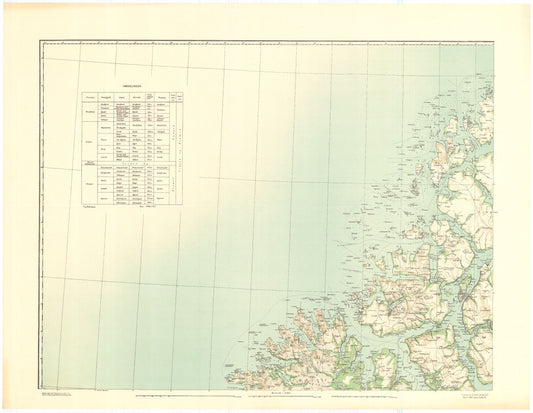 Kart over Tromsø Amt 10 III: Troms
