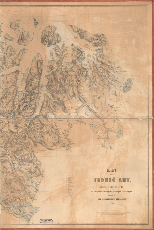 Kart over Tromsø Amt 10 østre del: Troms
