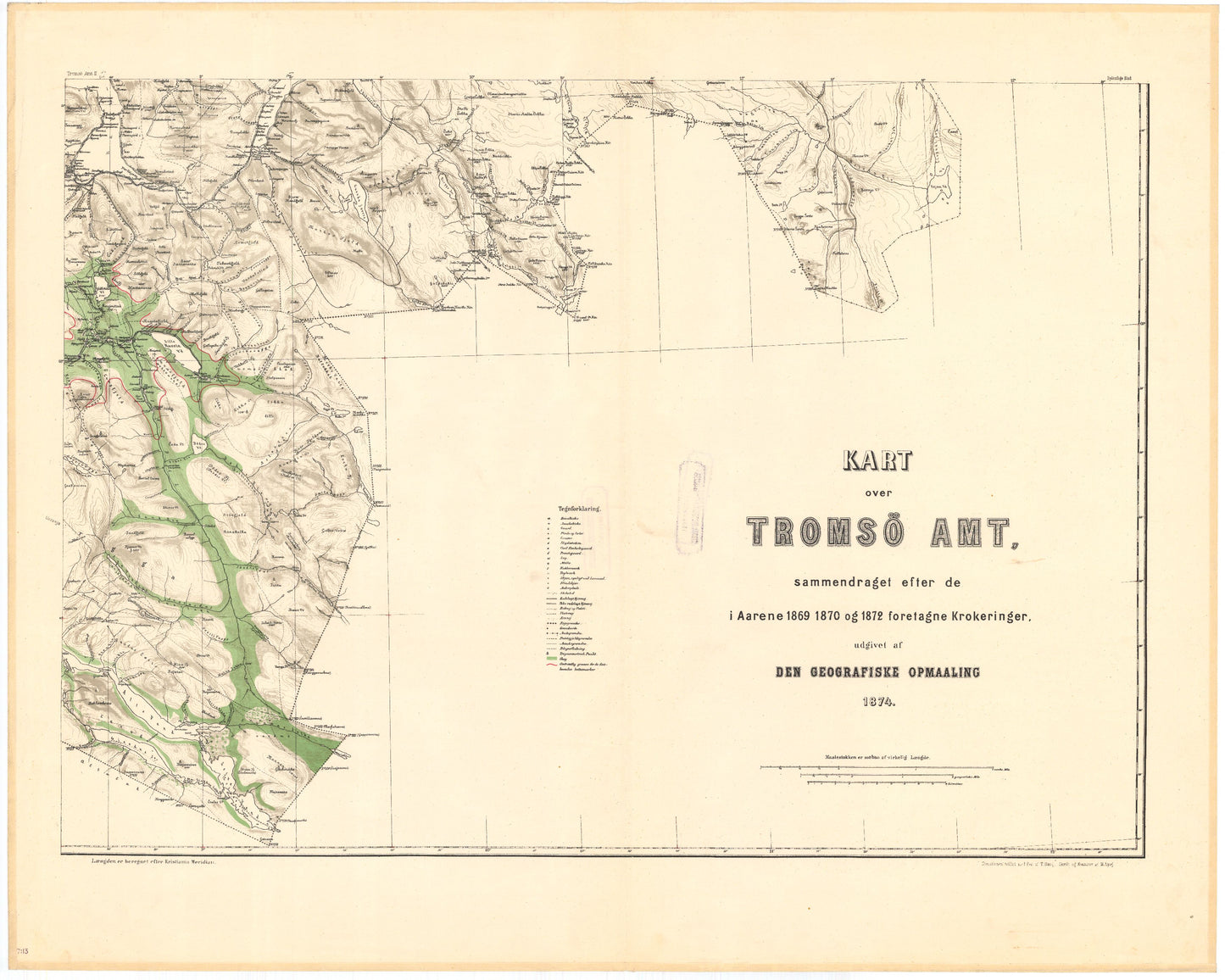 Kart over Tromsø Amt 10 II: Troms