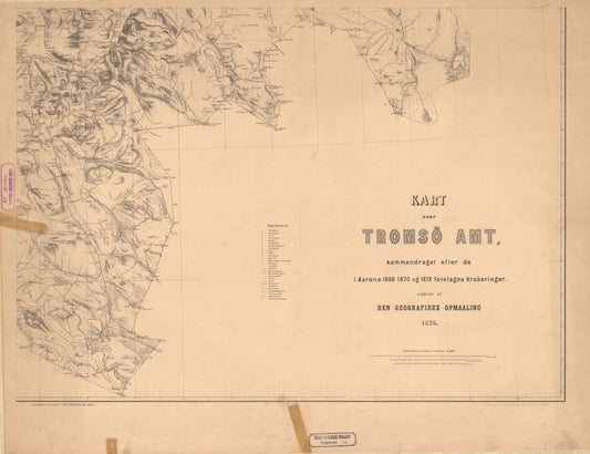 Kart over Tromsø Amt 10 II: Troms