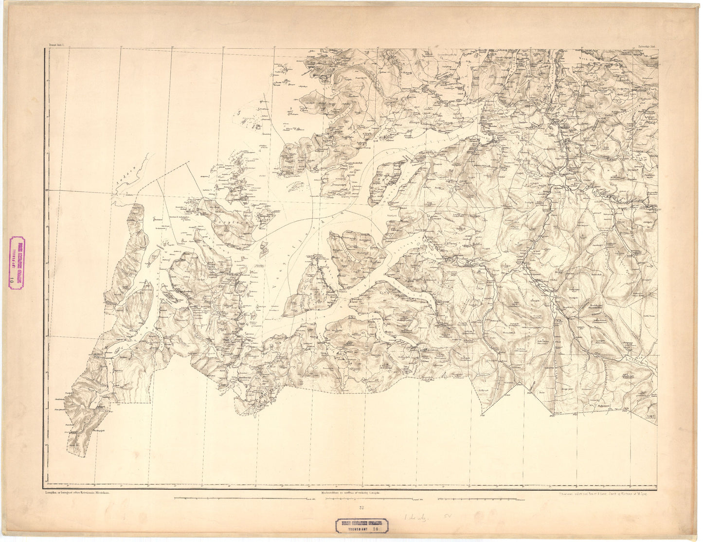 Kart over Tromsø Amt 10 I: Troms