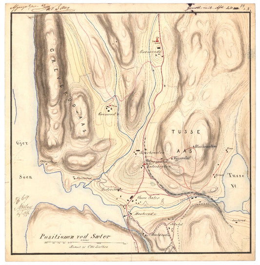 Akershus amt nr 117-3: Rekognoseringsarbeider utført av høyskoleelever 1869: Akershus