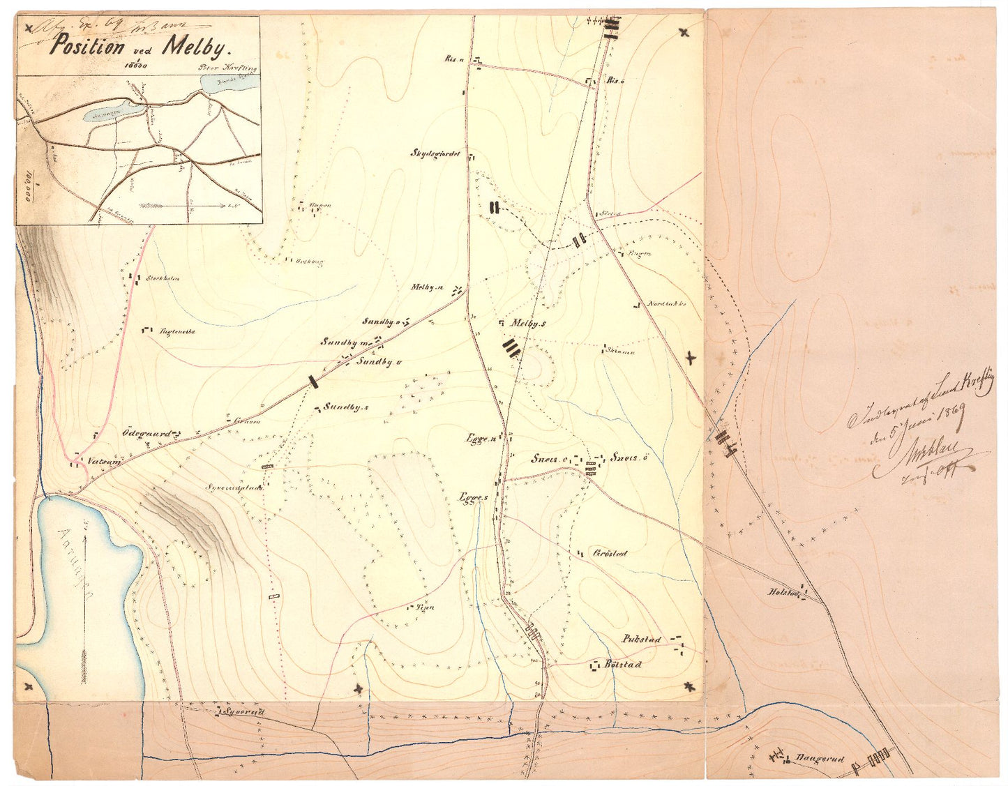 Akershus amt nr 117-4: Rekognoseringsarbeider utført av høyskoleelever 1869: Akershus