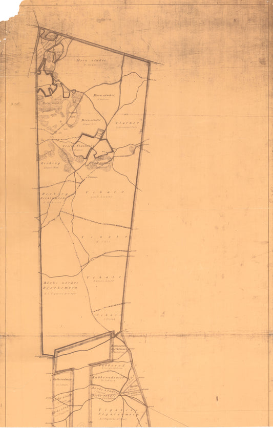 Akershus amt nr 119 nord 1: Kart over Gardermoen i 1:4000: Akershus