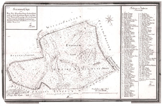 Akershus amt nr 139: Situastions Carte over Røe-Siøe: Akershus