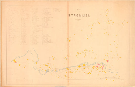 Akershus amt nr 78: Kart over Strømmen: Akershus