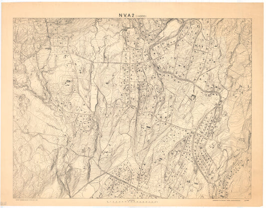 Akershus amt nr 87a-NV-A2: Kart over Akers herred; søndre del: Akershus | Oslo