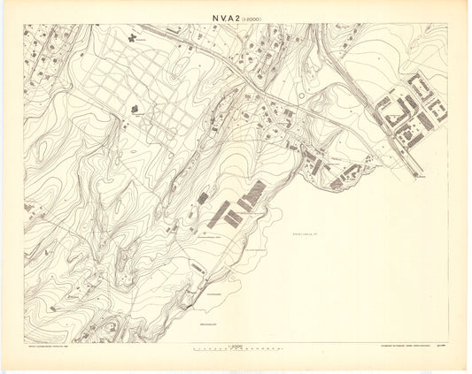 Akershus amt nr 87a-NV-A2b: Kart over Akers herred; søndre del: Akershus | Oslo