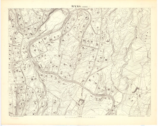 Akershus amt nr 87a-NV-A4: Kart over Akers herred; søndre del: Akershus | Oslo