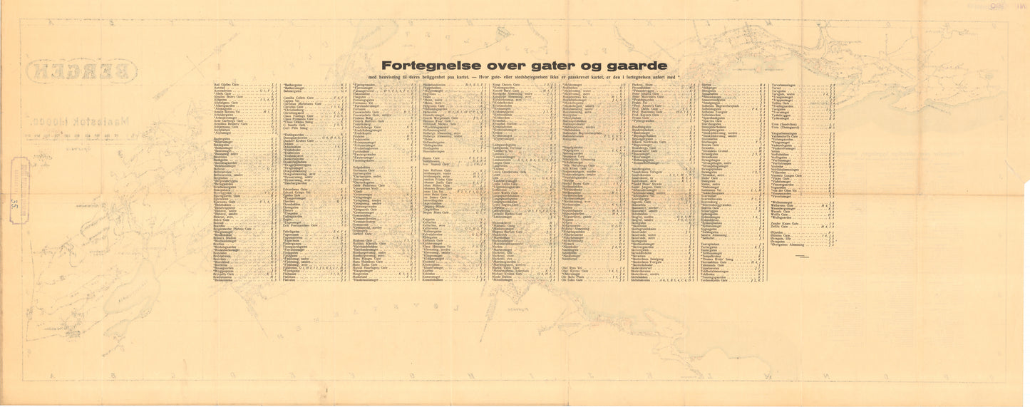 Bergens by nr 35: Bakside: Hordaland