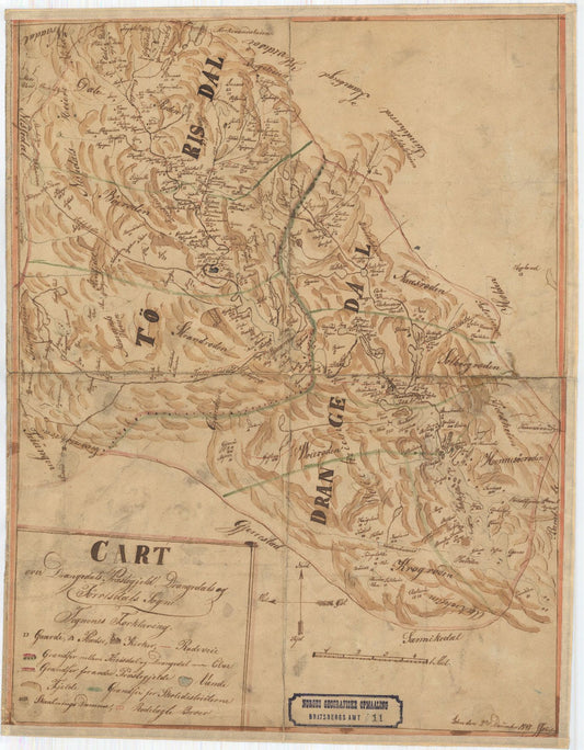 Bratsberg-amt nr 11: Cart over Drangedals Præstegield: Telemark