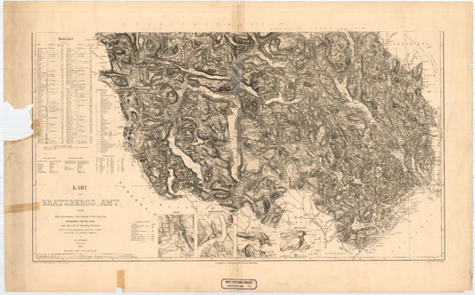 Bratsberg-amt nr 14-sor2: Kart over Bratsberg Amt: Telemark