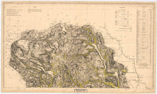 Bratsberg-amt nr 19-nord: Kart over Bratsberg Amt: Telemark