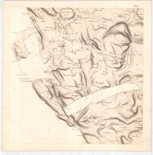 Bratsberg-amt nr 20-14: Kart over Fossum Værks Skove: Telemark