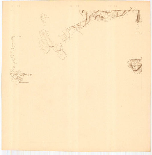 Bratsberg-amt nr 20-21: Kart over Fossum Værks Skove: Telemark