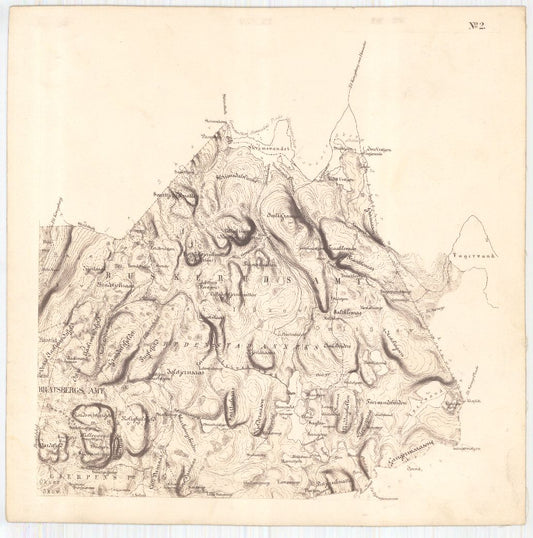 Bratsberg-amt nr 20-2: Kart over Fossum Værks Skove: Telemark