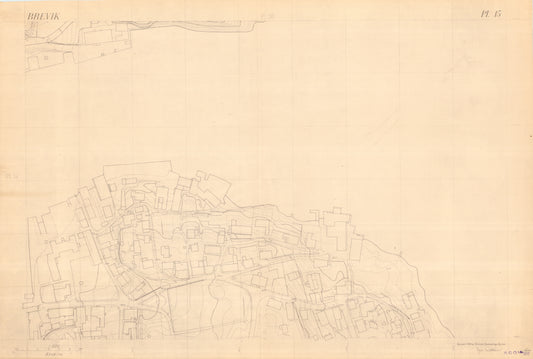 Bratsberg amt nr 49-15: Kart over Brevik: Telemark