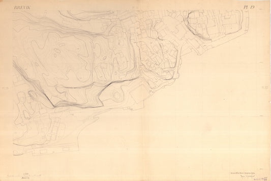 Bratsberg amt nr 49-19: Kart over Brevik: Telemark