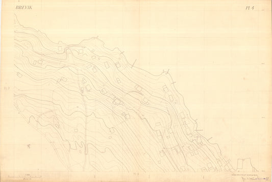 Bratsberg amt nr 49-4: Kart over Brevik: Telemark