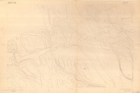 Bratsberg amt nr 49-9: Kart over Brevik: Telemark