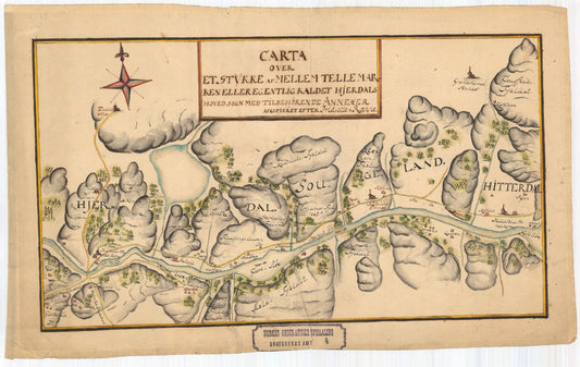 Bratsberg-amt nr 4: Carta over et Stykke af Mellem-Tellemarken: Telemark