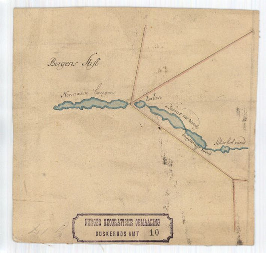 Buskerud-amt nr 10: Grændserne ved Nordmandsalugen Vand: Buskerud