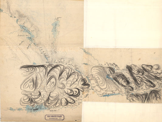 Buskerud-amt nr 12: Kart over en Del af Hallingdal: Buskerud