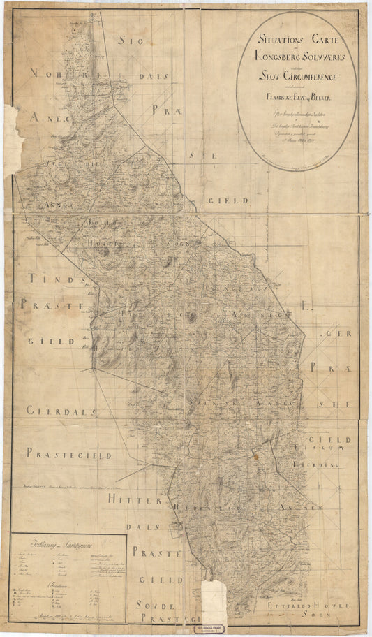 Buskerud-amt nr 14: Situations Varte over Kongsberg Sølvværks: Buskerud