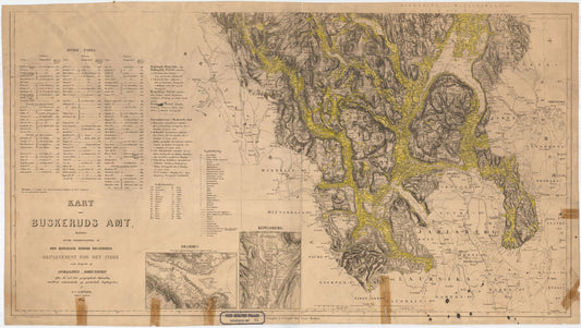 Buskerud-amt nr 25-2: Kart over Buskerud Amt: Buskerud