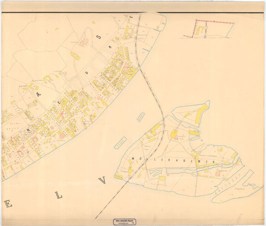 Buskerud-amt nr 26-3: Kart over Drammens By: Buskerud
