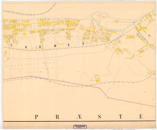 Buskerud amt nr 26-7: Kart over Drammens By: Buskerud