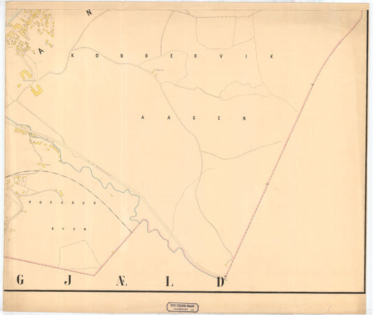 Buskerud amt nr 26-8: Kart over Drammens By: Buskerud