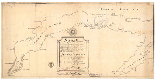 Buskerud-amt nr 2: Carte fra Drammen udefter til Røetangen: Buskerud