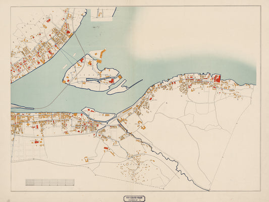 Buskerud amt nr 31 øst: Kart over Drammen (øst): Buskerud