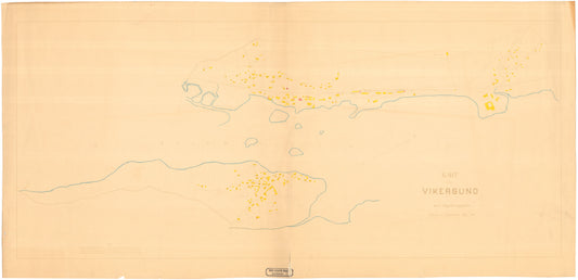 Buskerud amt nr 39: Kart over Vikersund: Buskerud