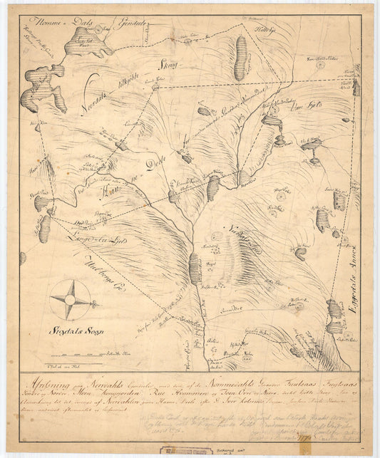 Buskerud amt nr 3: Afridsning paa Nerhrdahls Eiendeler: Buskerud