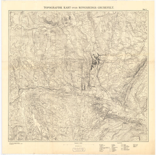 Buskerud amt nr 45b: Kongsberg grubekart: Buskerud
