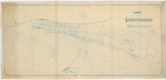 Buskerud amt nr 49: Kart over Lierstranden: Buskerud