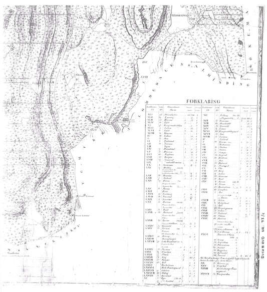 Buskerud amt nr 73-2: Kopi av utskiftningskart over en del av Krokskogens almenninger sin tilfaller Hole Prestgjeld.: Buskerud